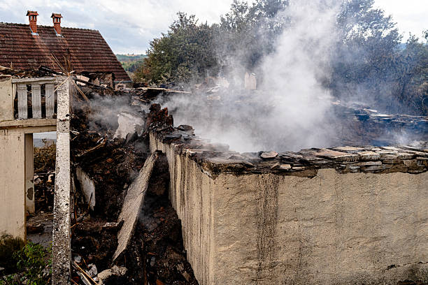 Professional Fire Damage Removal technician working in Houston, TX